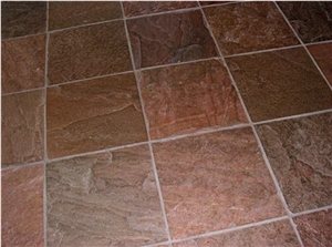 Copper Quartzite Slabs & Tiles, India Red Quartzite