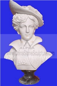Garden Marble Bust Statue, Style No. SB-045 Garden Marble Bust Statue, Style No. SB-045