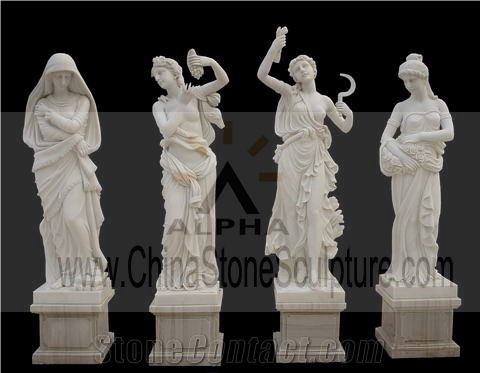 Garden Stone Four Season Statues (art No.SS-078)