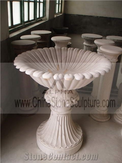 Hand Carved Marble Planters
