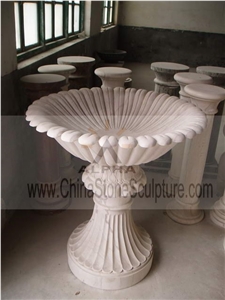 Hand Carved Marble Planters