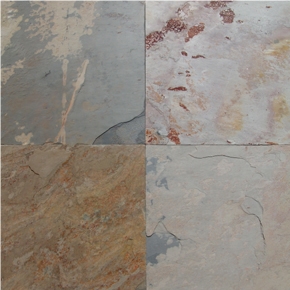 Indian Autumn Slate Slabs & Tiles