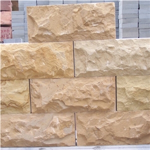 Yellow Granite Mushroom Stone