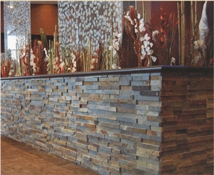 Multicolor Slate Cultured Stone Wall Cladding