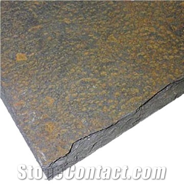 Rust Slate Slabs & Tiles, China Yellow Slate