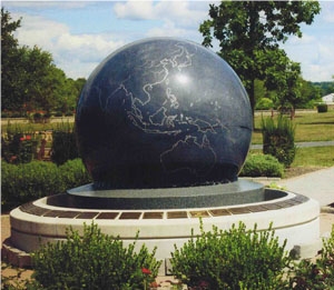 Black Granite Balls, Black Granite Fountain