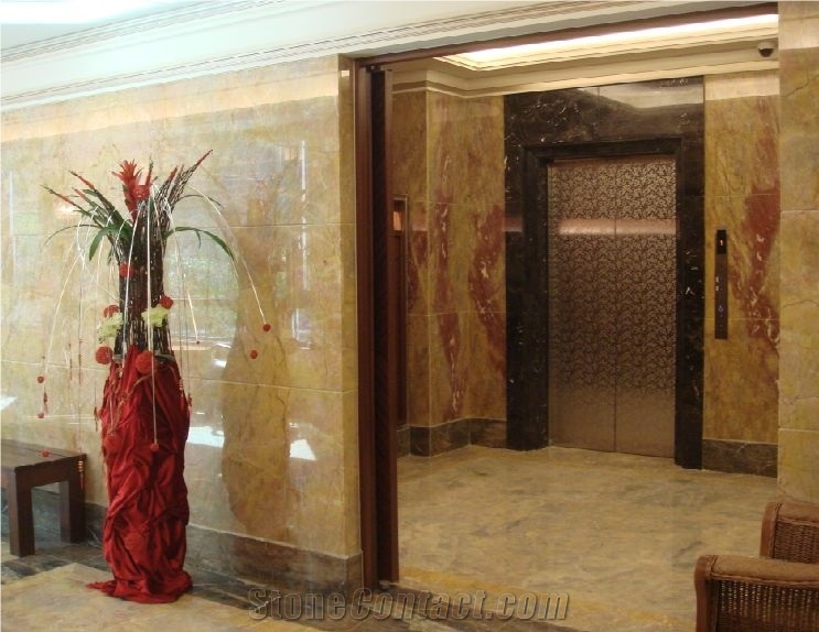 Van Gogh Gold Marble Tile for Walling