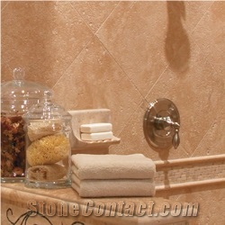 Gold Travertine Batroom