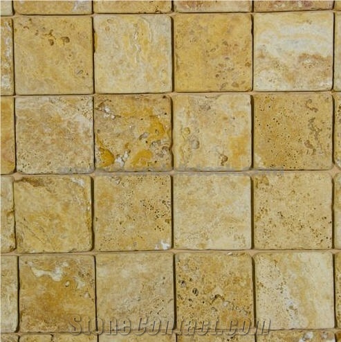 Gold Travertine Mosaic