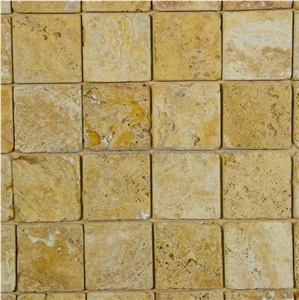 Gold Travertine Mosaic