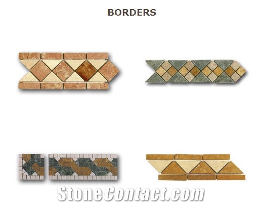 Travertine Mosaic Borders