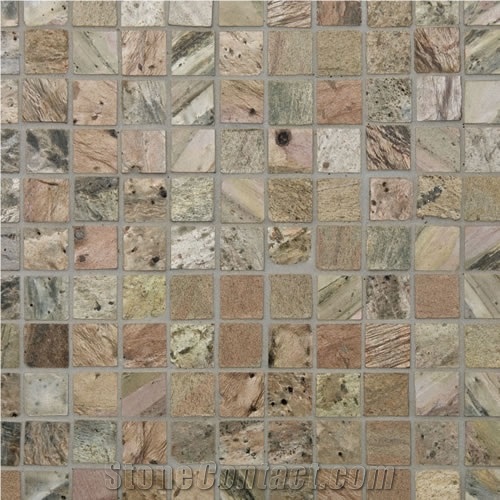 Copper Slate Mosaic Honed
