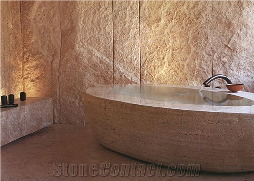 Beige Travertine Bathtubs