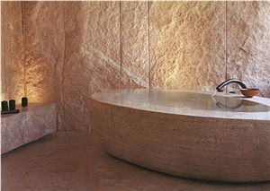 Beige Travertine Bathtubs