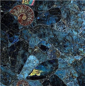 Blue Labradorite Tile, Countertop