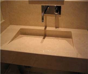 Beige Limestone Basin, Sink Beige Limestone Basin, Sink