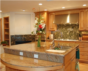Yellow Granite Worktops, Kitchen Island Top