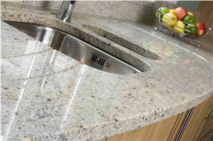 Kashmir White Worktop with Drainer Kashmir White Worktop with Drainer