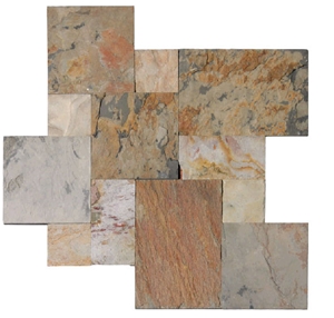 Indian Autumn Slate Slabs & Tiles