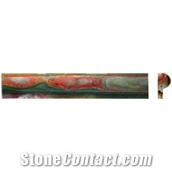 Multi Green Onyx Rail Molding