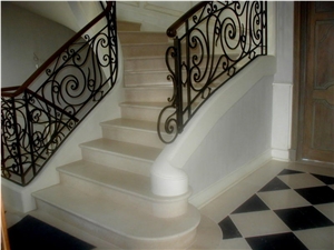 White Marble Stairs and Steps
