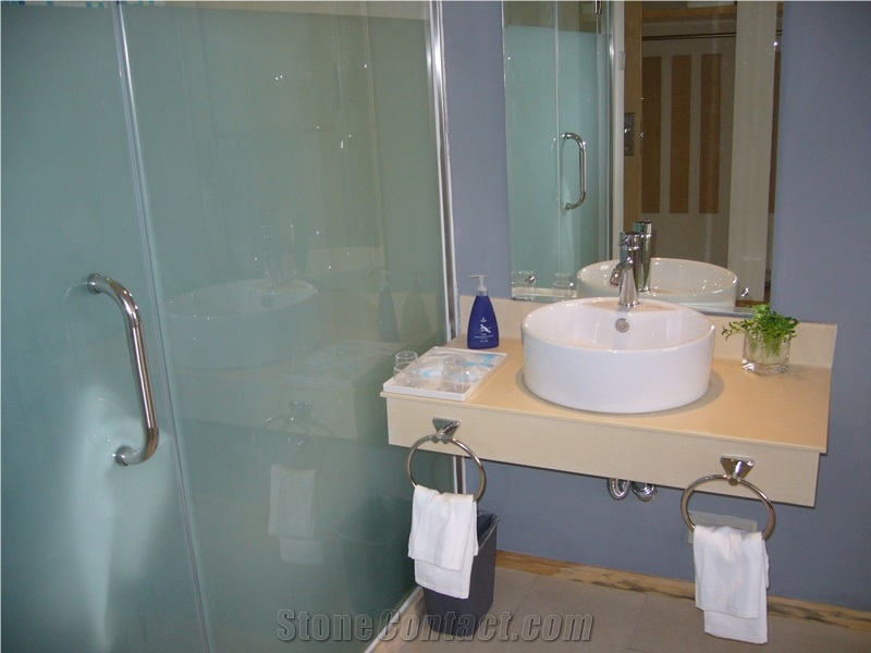 Cultured Marble Wash Basin, Vanity Tops