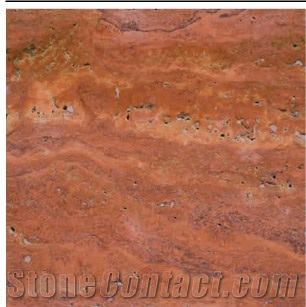 Travertino Rojo Caoba Slabs & Tiles, Red Travertine Tiles & Slabs