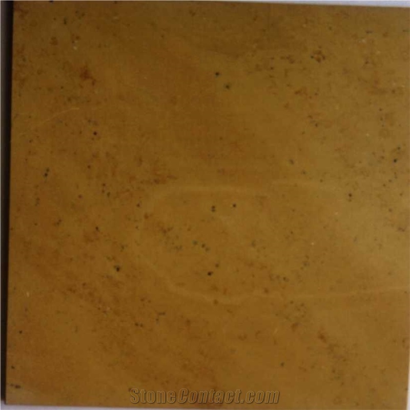 Jaisalmer Yellow Fossil Limestone Tiles, India Jaisalmer Fossil Limestone