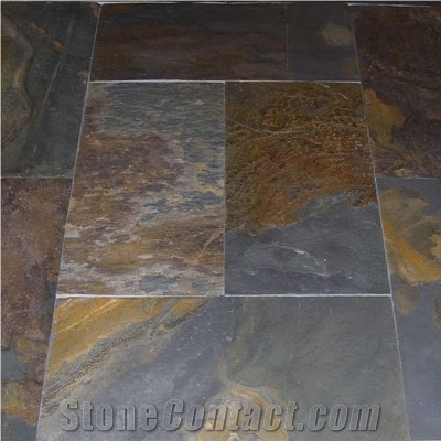 China Rust Slate Floor Tile