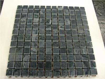 Black Minas Grey Soapstone Mosaic