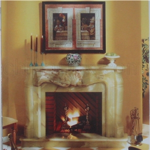 Green Onyx Fireplace 01