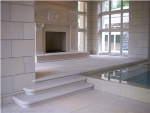 Jerusalem Stone Fireplace, Flooring, Jerusalem Bone Limestone Tile