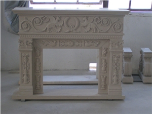 Fireplaces, Stone Fireplaces. Tombstone Fireplaces