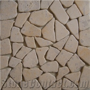 Cobble on Mesh (Travertine)