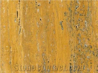 Travertine Yellow Brown Slabs & Tiles, Turkey Yellow Travertine