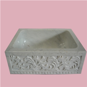 Bianco Carrara D Marble Sink Bianco Carrara D Marble Sink