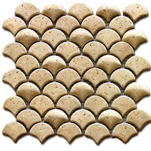 Beige Travertine 3d Mosaic