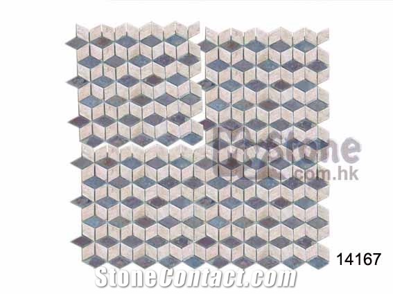 Cast Stone + Slate Mosaic