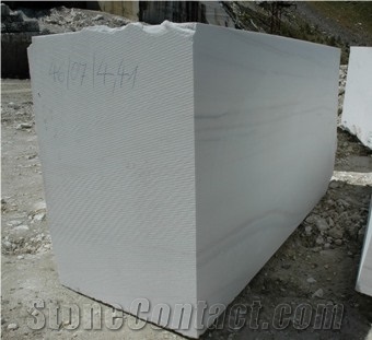 Covelano White Marble Block, Italy White Marble