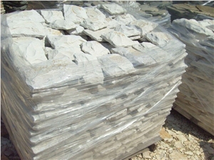 Olive Green Sandstone Split Mushroom Stone