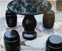 Black Granite Table Set
