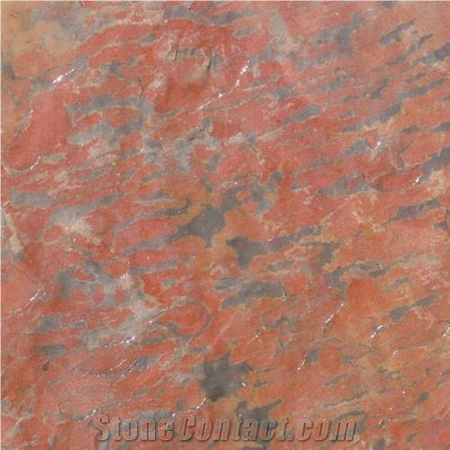 Elephant Hide Slate Slabs & Tiles, South Africa Red Slate