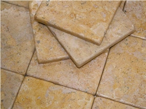 Giallo Provenza Limestone Tumbled Tiles, Morocco Yellow Limestone Giallo Provenza Limestone Tumbled Tiles, Morocco Yellow Limestone