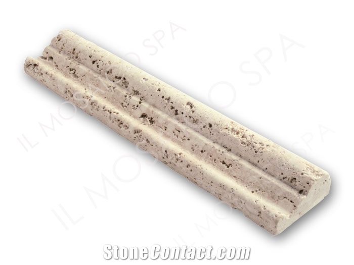 Travertine Chiaro Tumbled Molding