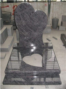 Blue Granite Monument,Heart Tombstone Blue Granite Monument,Heart Tombstone