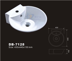 White Ceramic Washbowl Bathroom Sinks Wash Basins White Ceramic Washbowl Bathroom Sinks Wash Basins