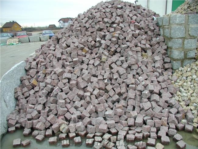 Sweden Cubestone Vanga Red Granite