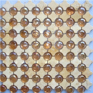 Iridium Glass Plus Marble Mosaic