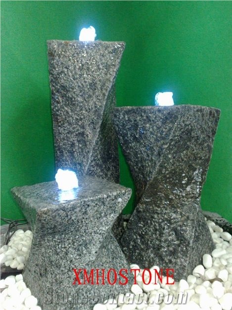 G654 Black Granite Twist,Water Fountain