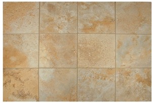 Apricot Gold Travertine Mosaic, Yellow Travertine Mosaic